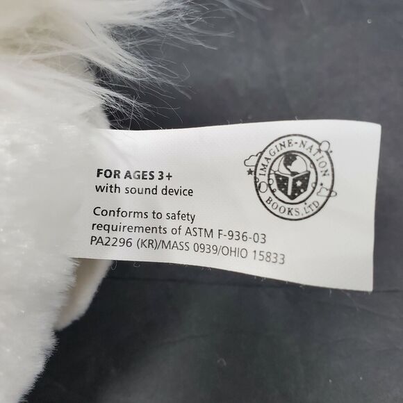 Imagine Nation Easter Bunny Rabbit Plush Musical Sings Electronic White Pink - Picture 8 of 8